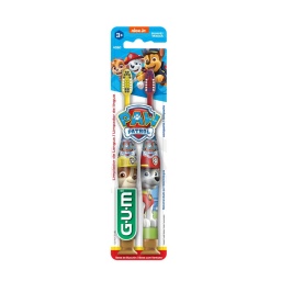 Cepillo De Dientes Suave Paw Patrol Gum 3+ Aos X2 Unidades