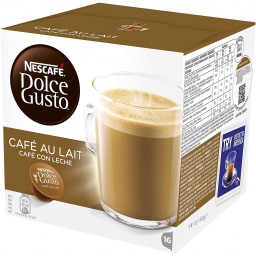 Capsula Dolce Gusto Caf con Leche Rinde 16 cafs por Caja