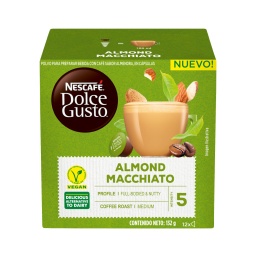 Capsulas Dolce Gusto Almendras Macchiato Almond Vegano x 12