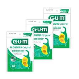 Hilo Dental Con Mango Flossers Gum Adulto x 20 Sabor Menta