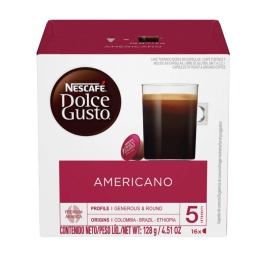 Capsulas Dolce Gusto Americano x 16 Cafe Largo Nescafe