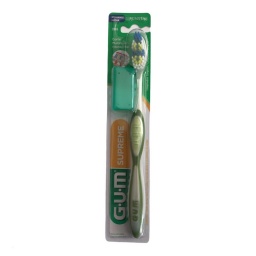 Cepillo de Dientes Medio Supreme GUM con limpiador Lingual 396