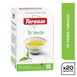 Te Verde Antioxidante Taragui Argentino Libre de Gluten x 20