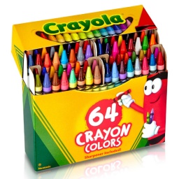 64 Crayones para Nios No Toxicas Crayola Con Sacapuntas