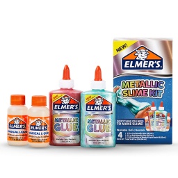 Crea tu propio Slime Pegamento y Cascolas Metalicas Elmers