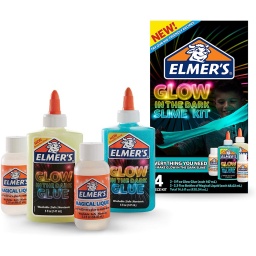 Kit Slime Brilla en la Oscuridad Amarillo y Verde Elmers