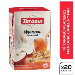 T Taragi Placeres Manzana, Canela Y Miel 20 Saquitos