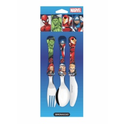 Cubiertos para Nios Marvel Acero Inoxidable Avengers x3 uni