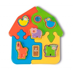 Puzzle Didctico Granja Animales de Encastre Calesita +12m