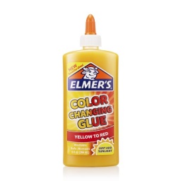 Cascola Elmers Cambio de Color de Amarillo a Rojo