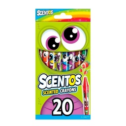 20 Crayones Finos Scentos con Aromas a Frutas No Toxicos