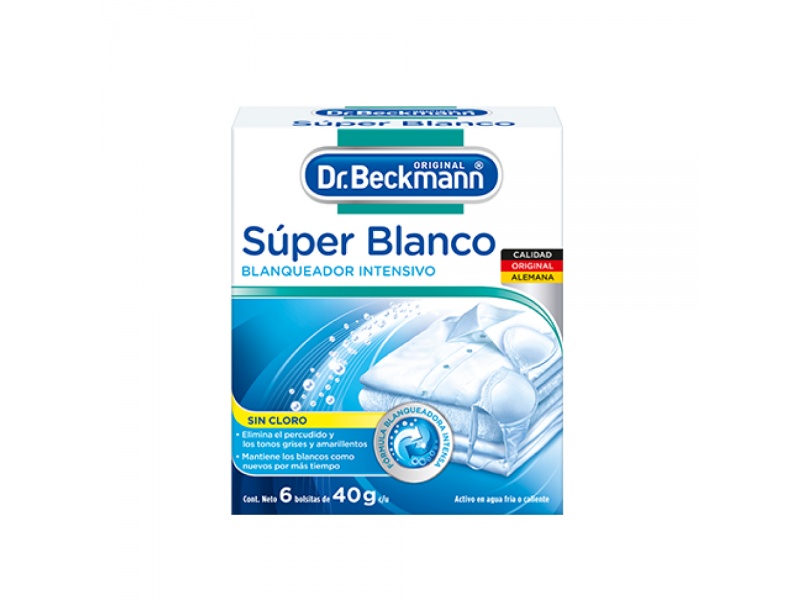 Blanqueador Intensivo Sin Cloro Super Blanco Dr Beckmann