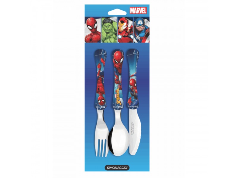 Cubiertos para Nios Acero Inoxidable Hombre Araa Spiderman