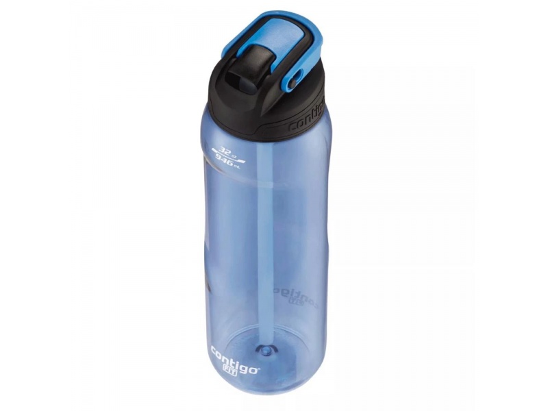 Botella Agua Para Deporte Contigo Fit 946ml Azul Antivuelco